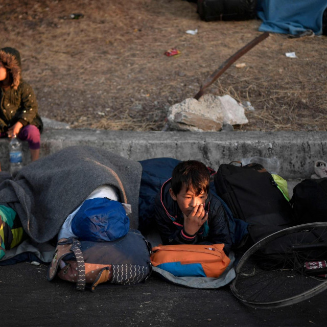 Migranti s otoka Lezbos