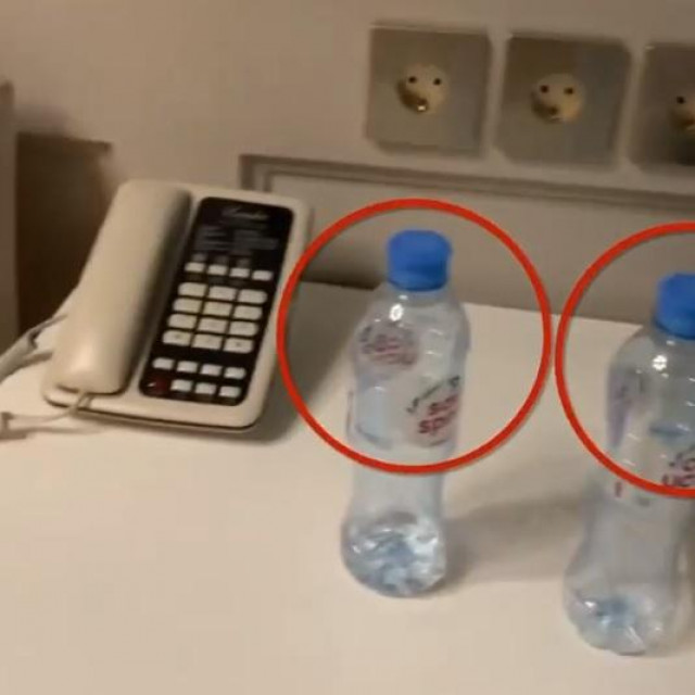 boce vode pronađene u hotelskoj sobi