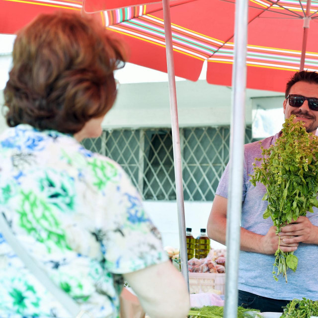 Zagreb, 070719.
Chef Mate Jankovic, fotografiran na trznici Dolac.