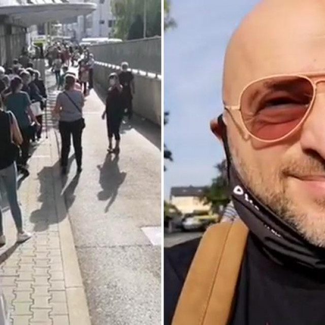 Rene Bitorajac pred KBC-om Zagreb na Rebru