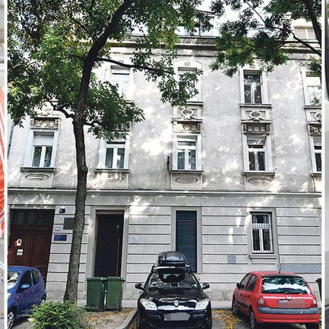 Krešo Petek (lijevo), zgrada u Slovenskoj ulici u kojoj je smješten famozni Kovačevićev 'Klub' (u sredini), Dragan Kovačević (desno)