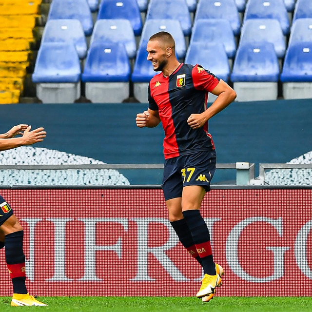 Marko Pjaca (desno) slavi pogodak