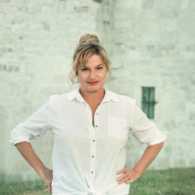 Split, 140920.
Glumica splitskog HNK, Arijana Culina pozira u Sustipanu.