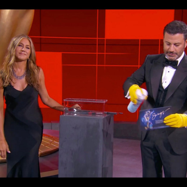 Jennifer Aniston i Jimmy Kimmel