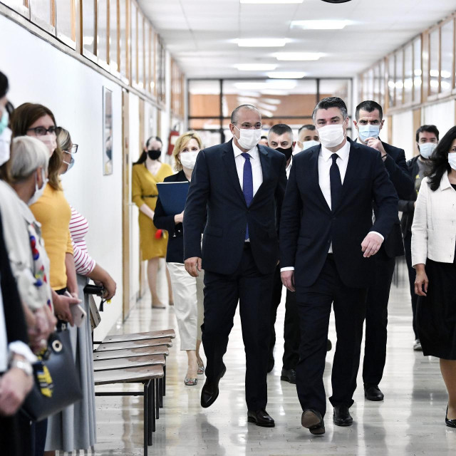 Predsjednik RH Zoran Milanović i predsjednica suda Jadranka Liović Merkaš