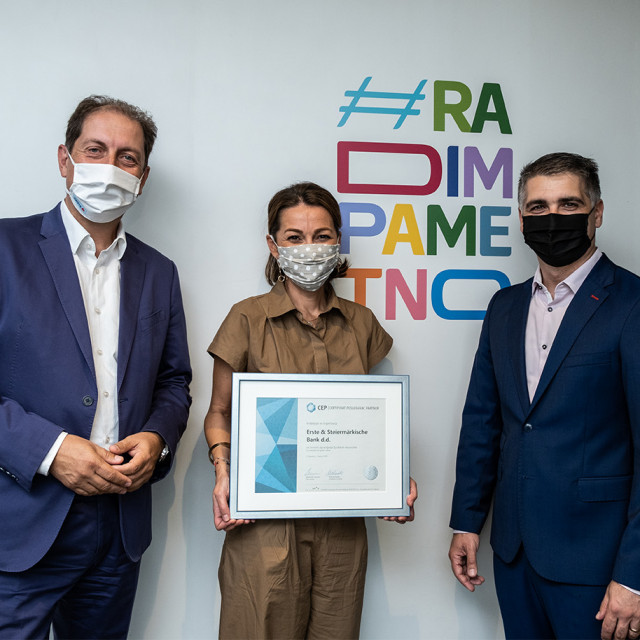 Dodjela certifikata Poslodavac Partner Erste banci