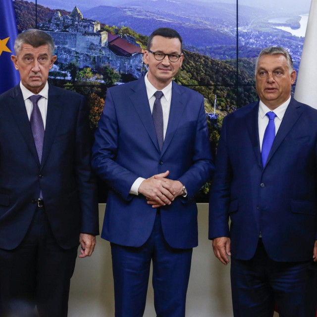 Andrej Babiš, Mateusz Morawiecki i Viktor Orban