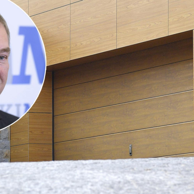 Kuća i garaža u kojoj je pronađen novac; u krugu: Dragan Kovačević
