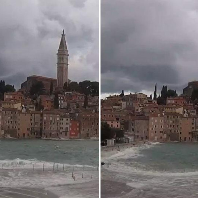 Poplavljena riva u Rovinju