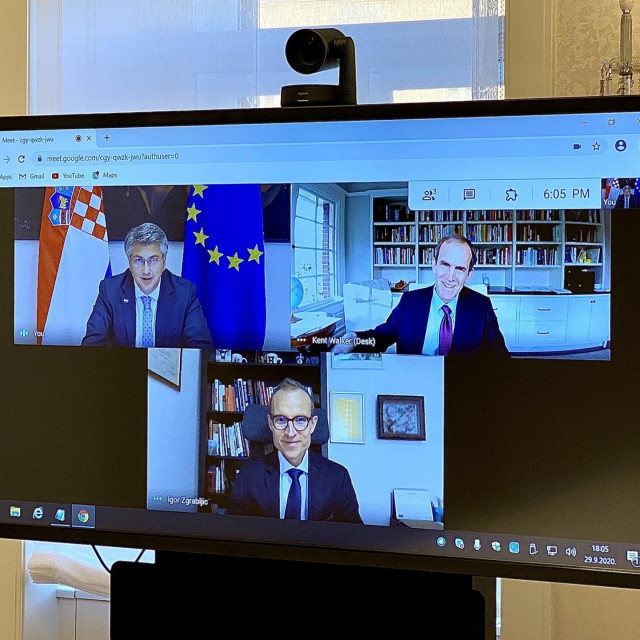 Andrej Plenković i Kent Walker