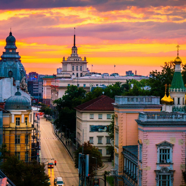 Pogled na centar Sofije