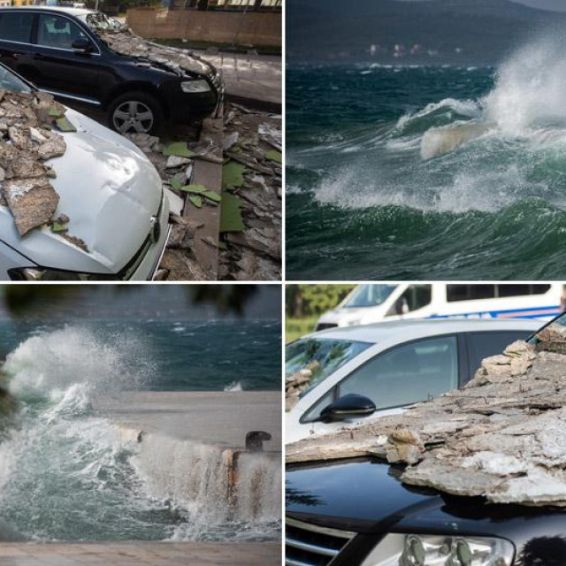 Olujno jugo na području Zadra izazvalo je velike probleme