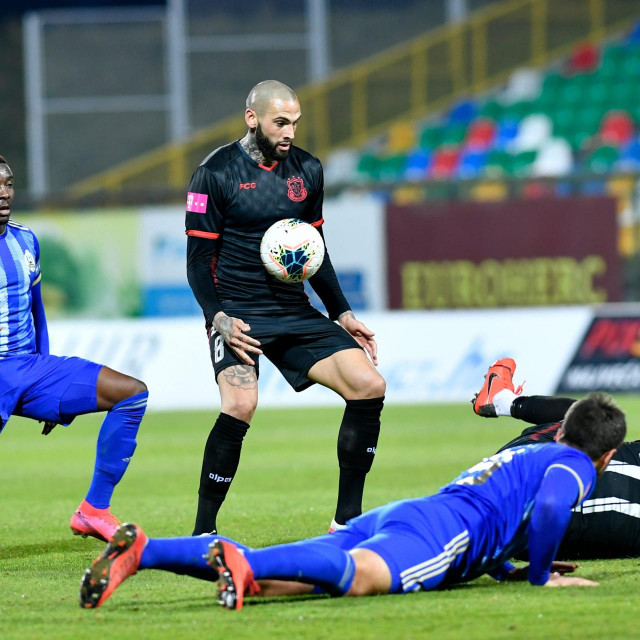 Velika Gorica, 090320.
Gradski stadion.
Utakmica 26. kola Prve HNL, Gorica - Lokomotiva.
Na fotografiji: Dario Canadzija.