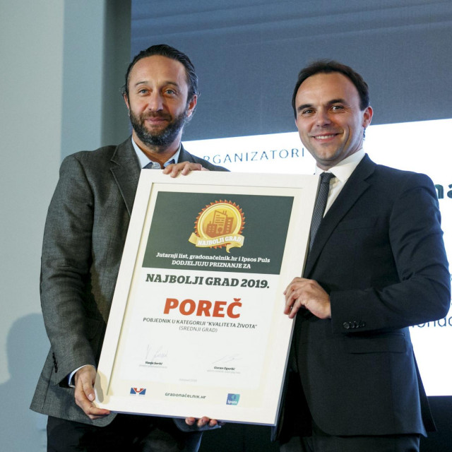 Vanja Sertić i gradonačelnik Poreča Loris Peršurić
 