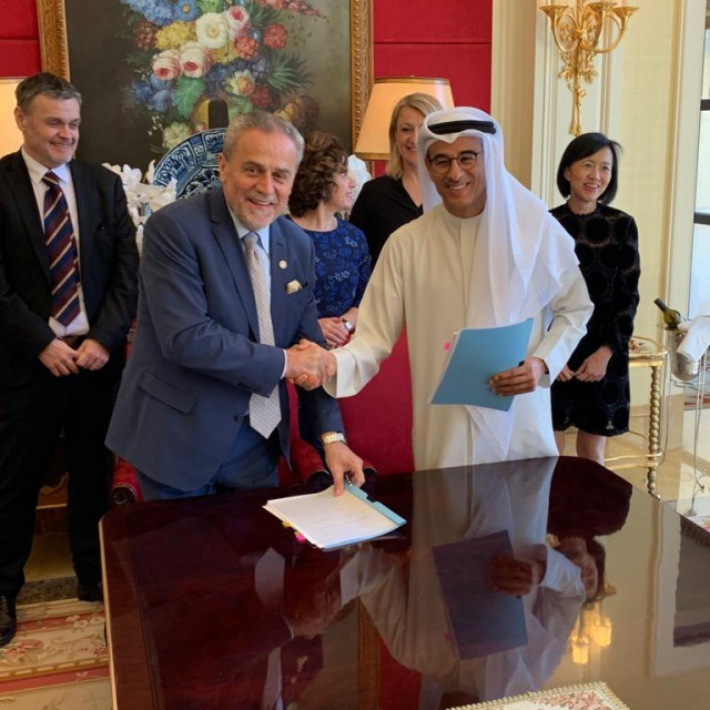 Milan Bandić i Mohamed Alabbar koji stoji iza tvrtke Eagle Hills