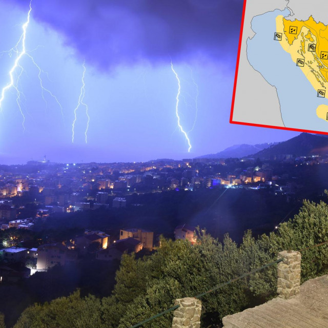 Nevrijeme u Makarskoj