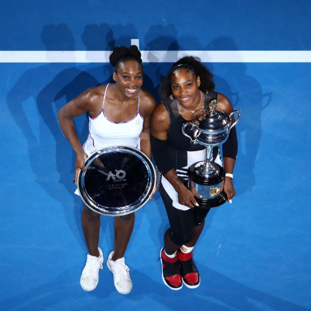 Serena i Venus iz vremena kad su igrali finala na Grand Slam turnirima