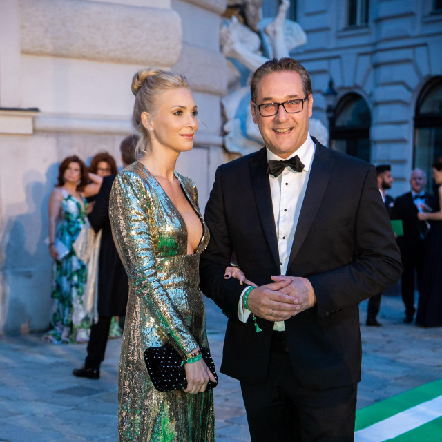 Heinz-Christian Strache i supruga Philippa