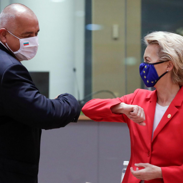 Bugarski premijer Bojko Borisov i predsjednica Europske komisije Ursula von der Leyen