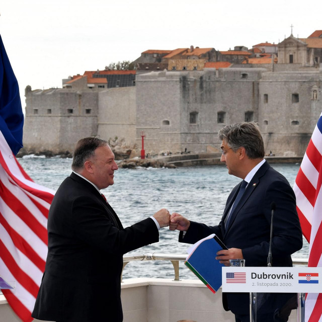 Mike Pompeo i Andrej Plenković u Dubrovniku