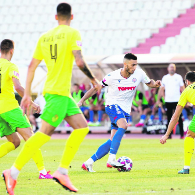 Split,160820 Stadion u Poljudu, 1.kolo HT Prve lige, utakmica: HNK Hajduk - NK Istra Na fotografiji: Zakaria Jradi.