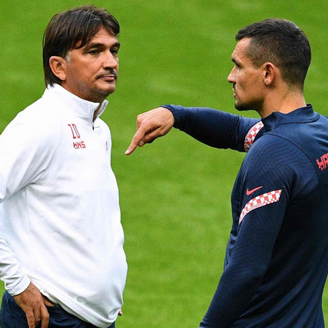 Zlatko Dalić i Dejan Lovren