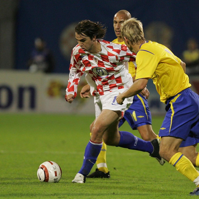 Niko Kranjčar bio je jedan od ključnih igrača protiv Švedske 2005. godine