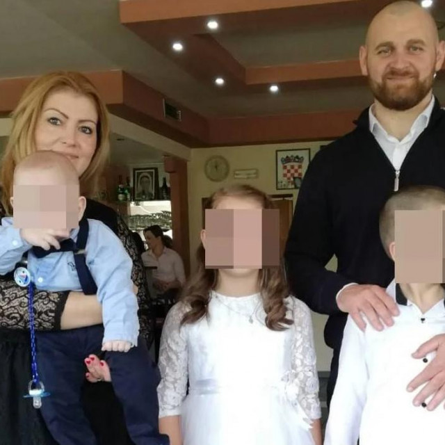 Jakica Lovrić sa svojom obitelji