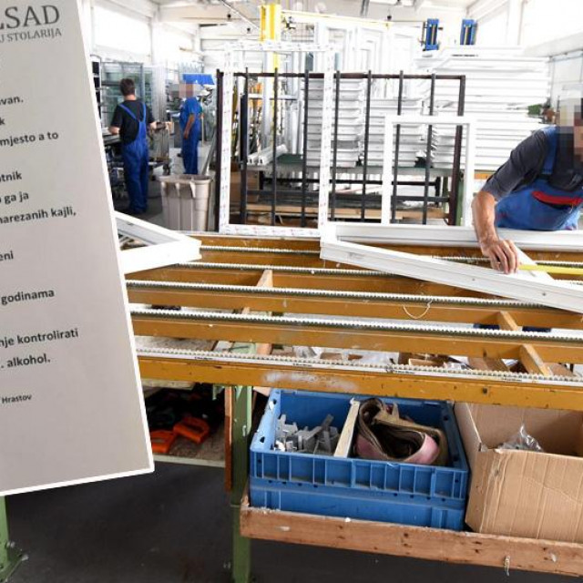 Ilustracija: Pogon tvornice Ilsad u Ozlju i dopis radnicima