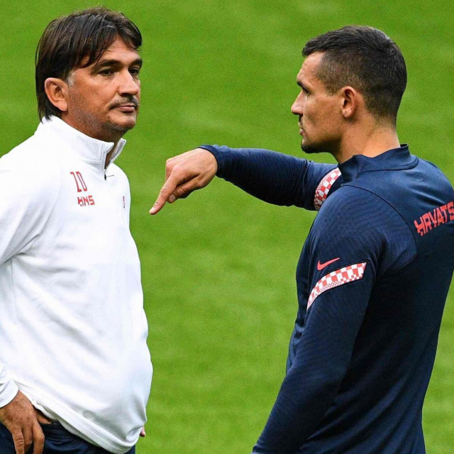 Zlatko Dalić i Dejan Lovren