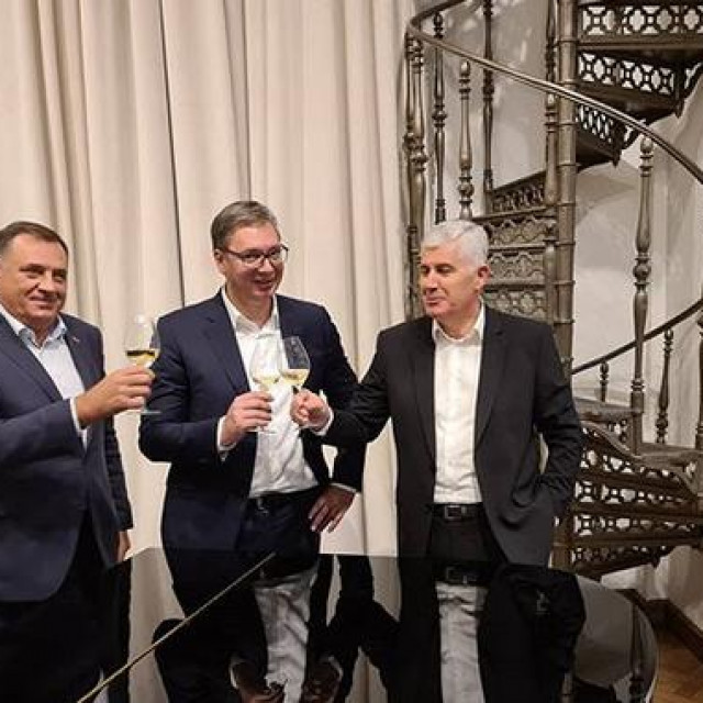 Milorad Dodik, Aleksandar Vučić i Dragan Čović