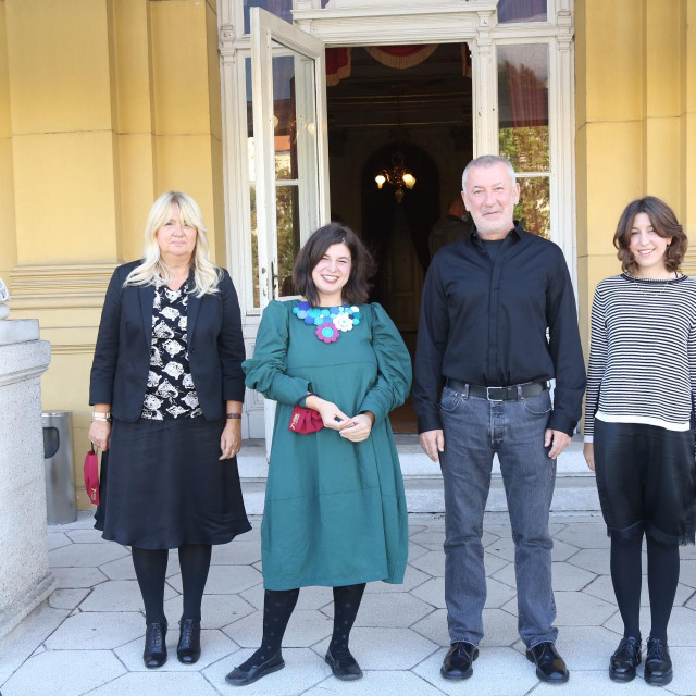 Intendantica Dubravka Vrgoč, ojesnikinja Monika Herceg ravnatelj Drame Ivica Buljan i dramaturginja Mirna Rustemović
 