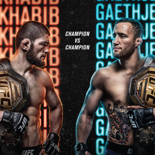 Khabib vs. Gaethje poster