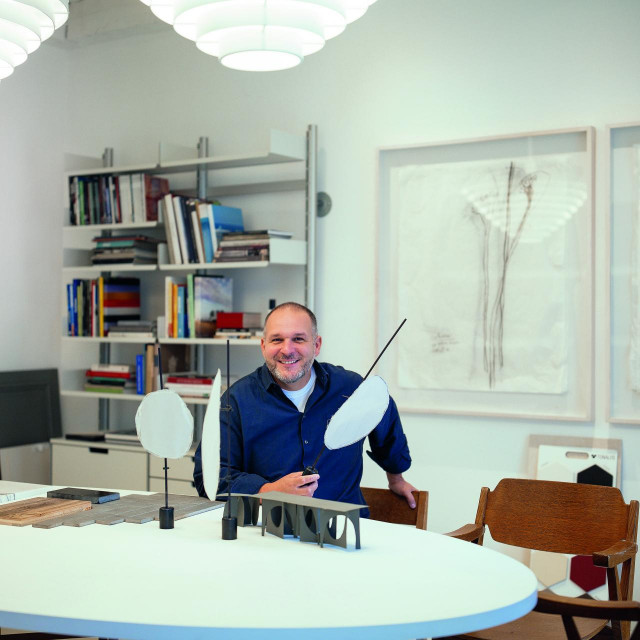 Saša Šekoranja u novom studiju.