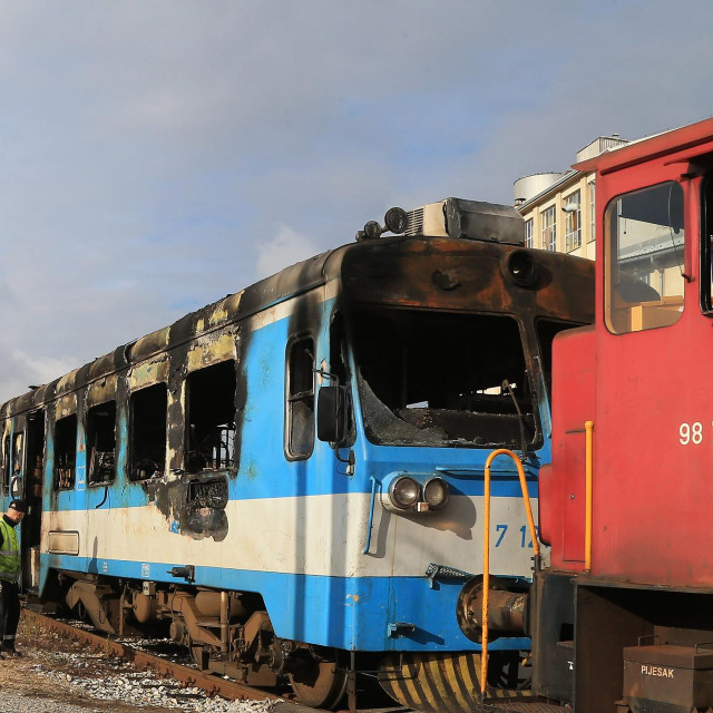 Požar vlaka kod Našica