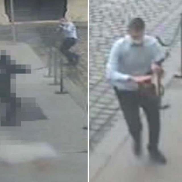 Napad Danijela Bezuka na policajca na Markovom trgu