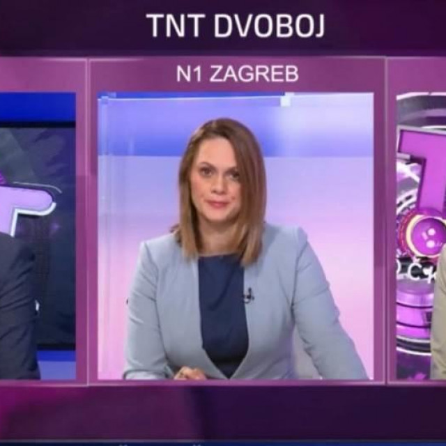 Zlatko Hasanbegović, novinarka N1 televizije Nataša Božić i Nina Obuljen Koržinek
