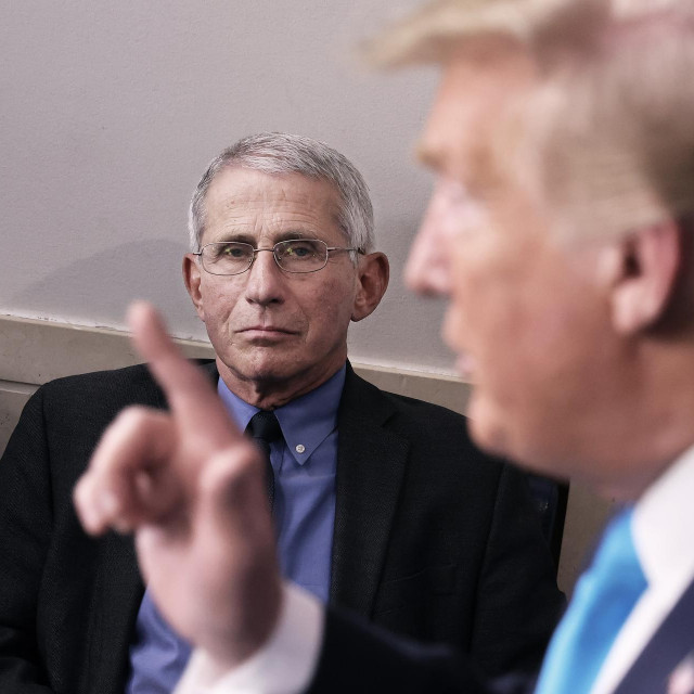 Anthony Fauci i Donald Trump 
