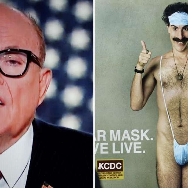 Rudy Giuliani i Sacha Baron Cohen kao Borat