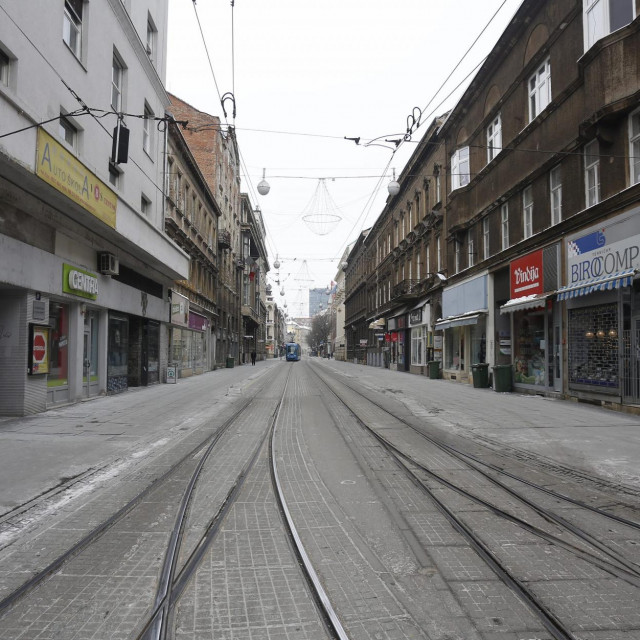 Ilustracija, pusti Zagreb