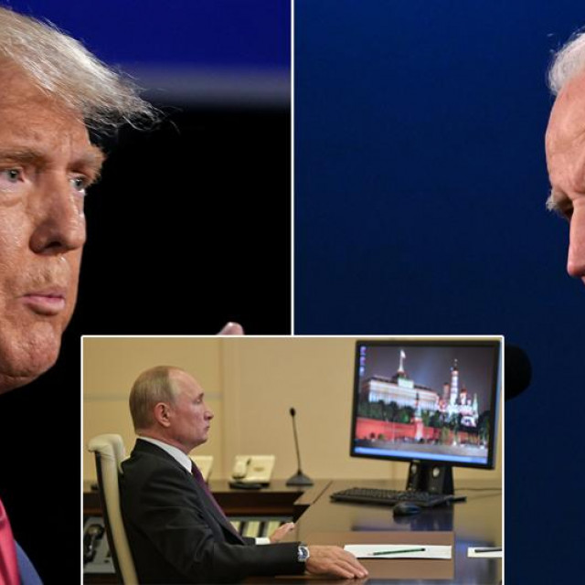 Donald Trump, Joe Biden i Vladimir Putin