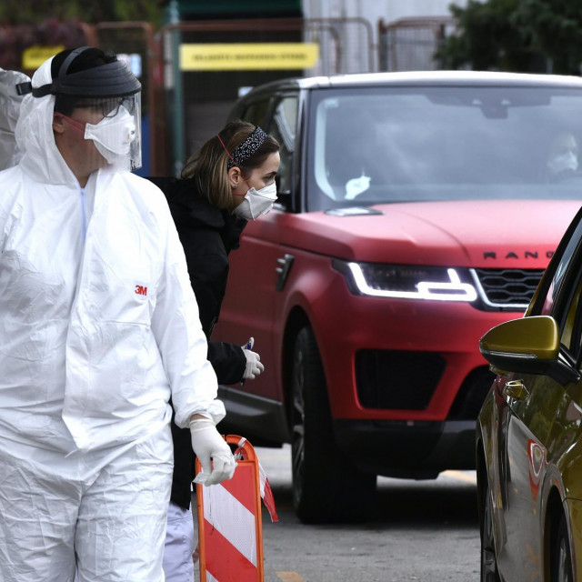 Ilustracija, testiranje na koronavirus