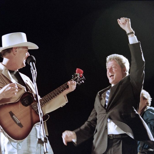 Jerry Jeff Walker i Bill Clinton (1992.)