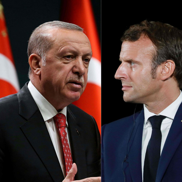 Recep Tayyip Erdogan i Emmanuel Macron