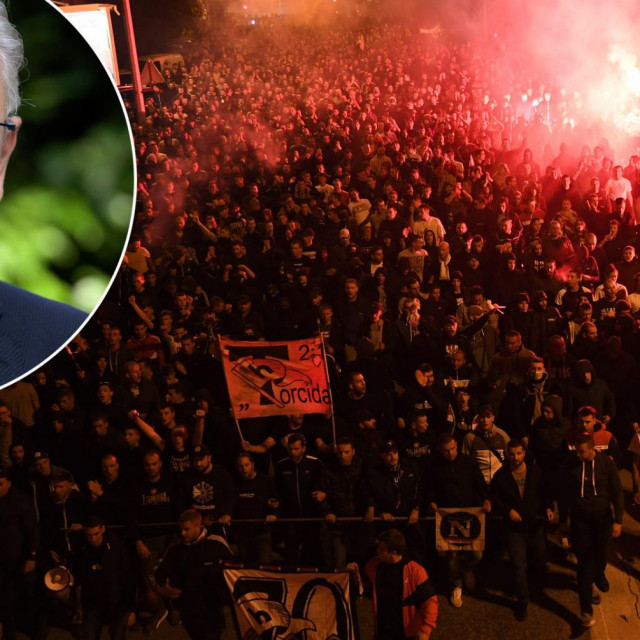 Slavlje Torcide, Davor Božinović (u krugu)