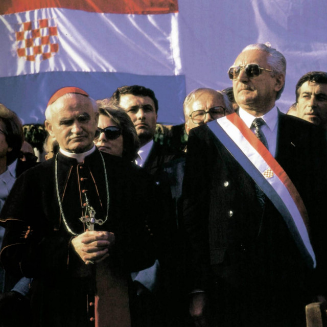Franjo Kuharić i Franjo Tuđman
