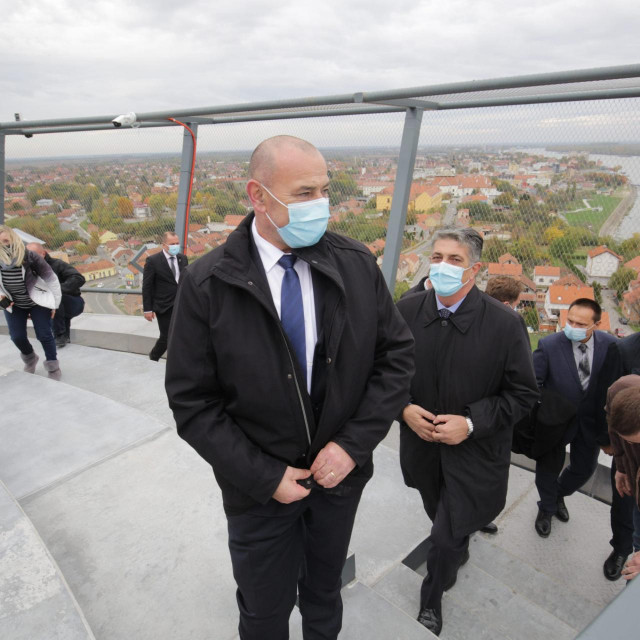 Ministar Tomo Medved na Vukovarskom vodotornju