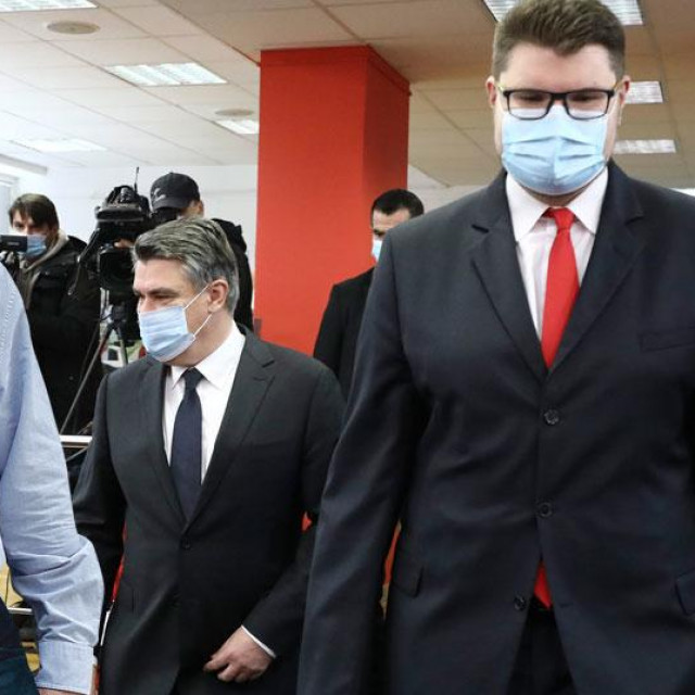 Ranko Ostojić (arhiva, lijevo), Zoran Milanović i Peđa Grbin (na glavnoj fotografiji)