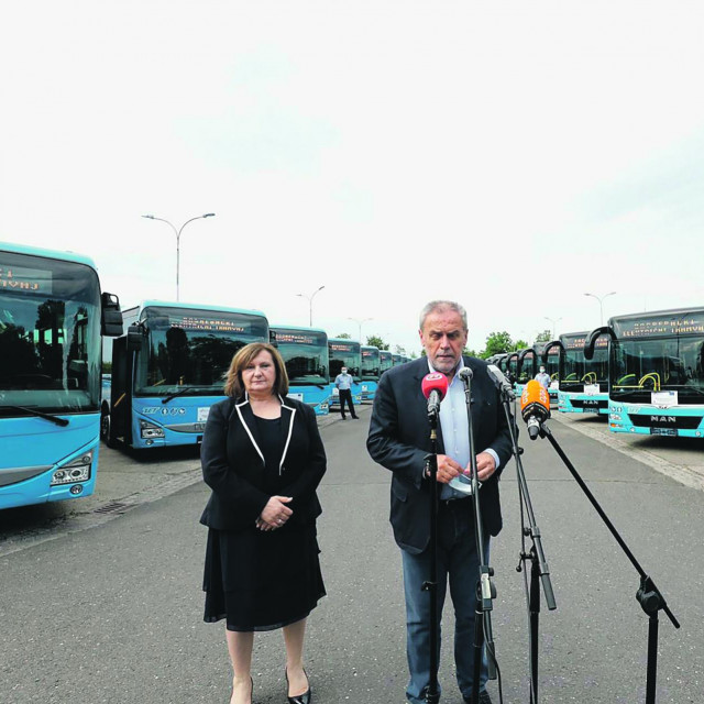 Ljuba Romčević Žgela i Milan Bandić