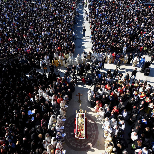 Pogreb mitropolita Amfilohija